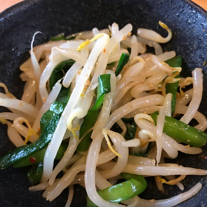 やみつき!もやしとニラのピリ辛ナムル
